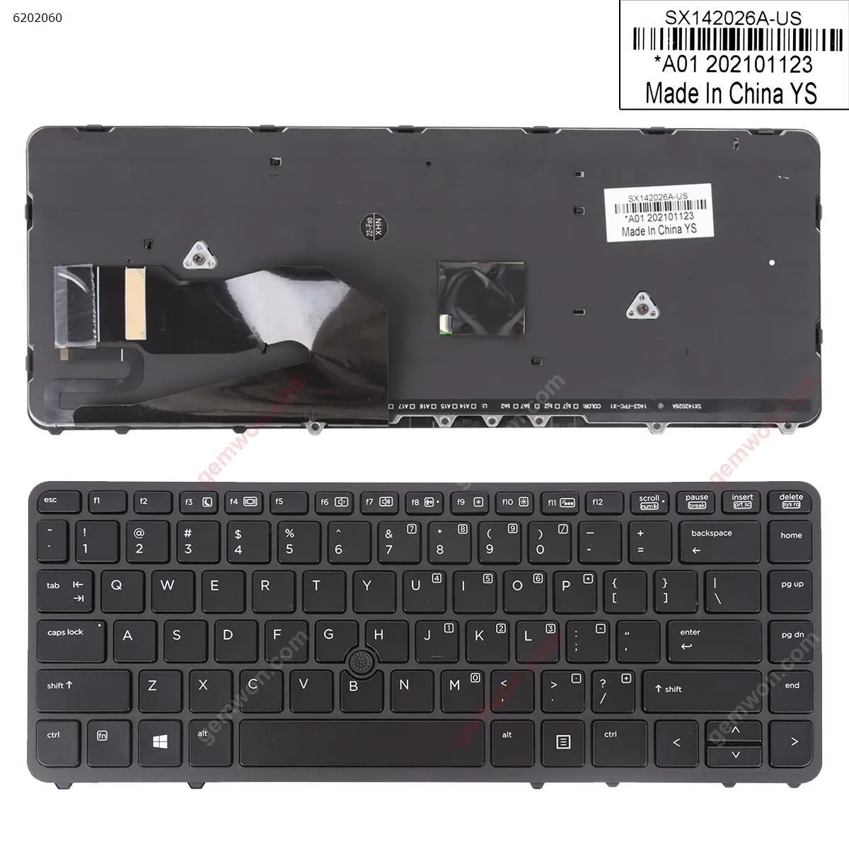 Picture of HP EliteBook 840 G1 850 G1 BLACK FRAME BLACK (Backlit,with point,Win8)