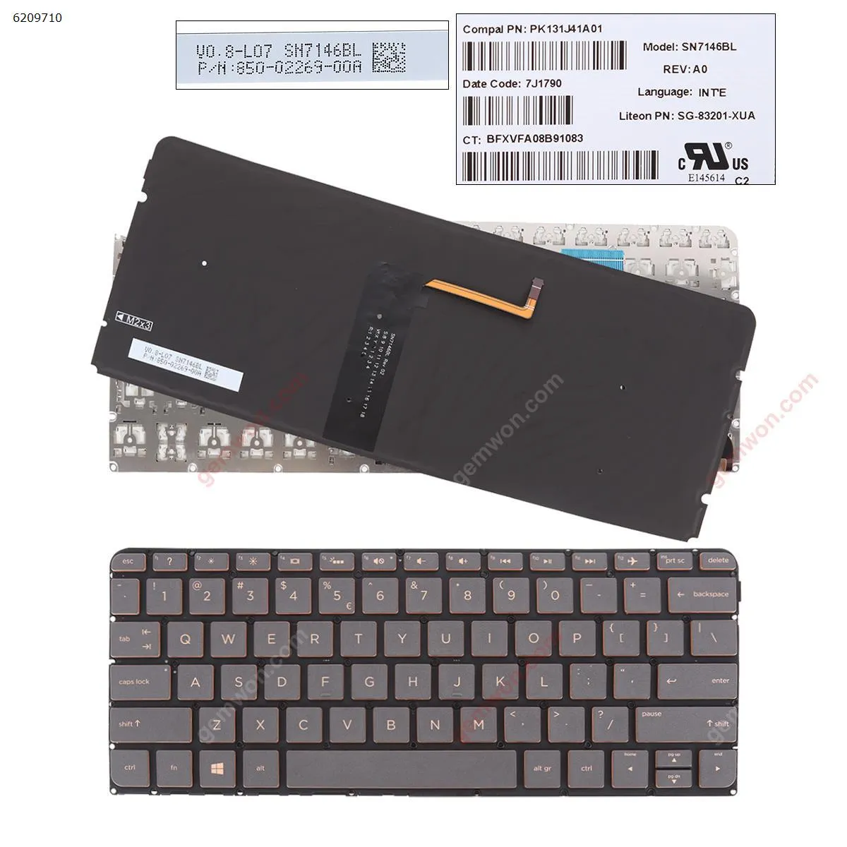 Picture of HP 13-v001xx 13-v011dx 13-v021nr Brown(Backlit,Without FRAME,Win8)