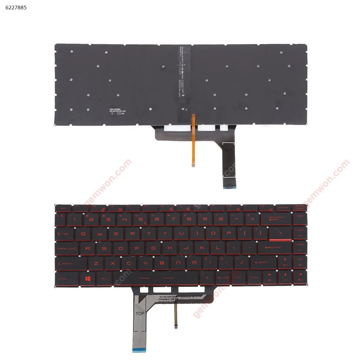 Picture of MSI GS65 GF63 GF63 8RC GF63 8RD GF63 Thin 9SC (Red Printing ,Red Backlit Win8)