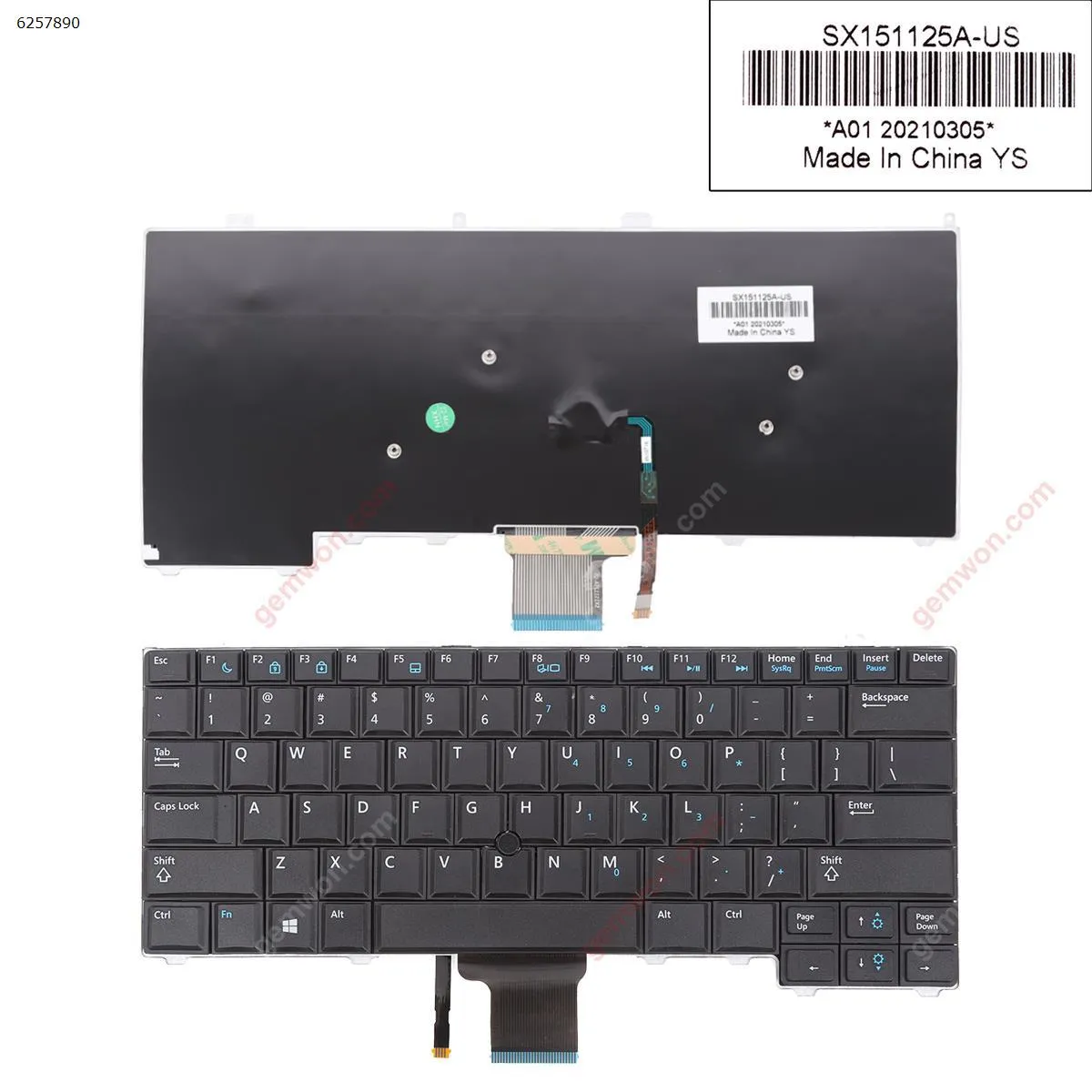 Picture of DELL Latitude E7440 E7420 E7240BLACK (With Point stick,For Win8)