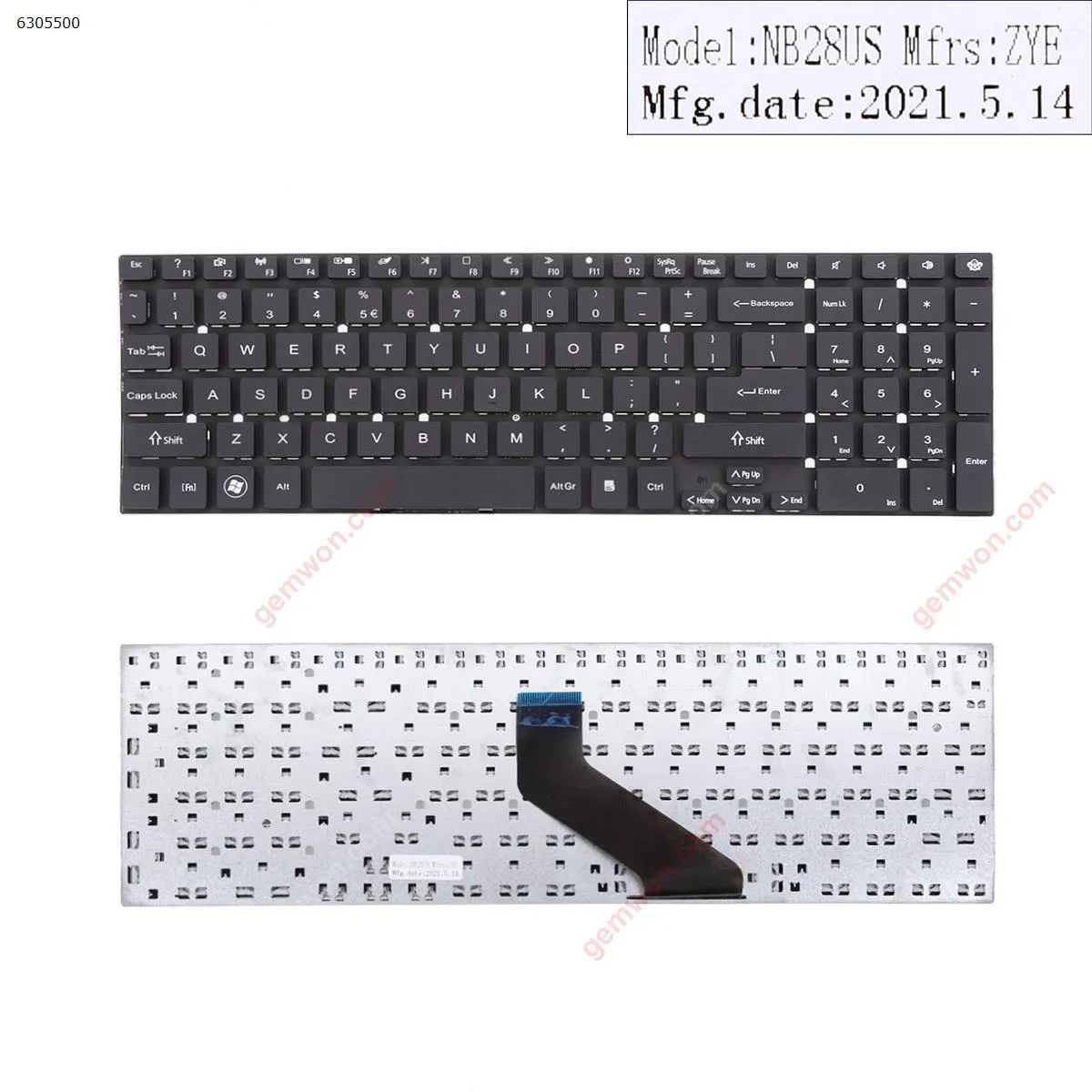 Picture of GATEWAY NV55S BLACK