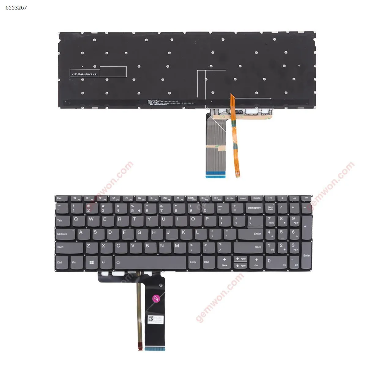 Picture of Lenovo IdeaPad S340-15IIL 330s-15ikb S340-15API S340-15 S340-15IML S340-15IWL  GRAY  (Without FRAME, Backlit  ，Small Enter   WIN8 ）