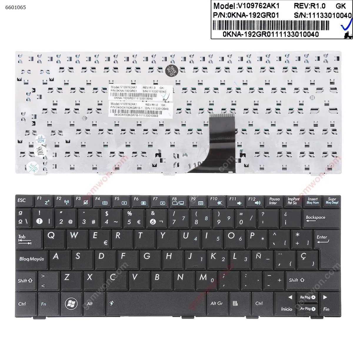 Picture of ASUS EPC Shell 1005HA 1008HA 1001HA BLACK