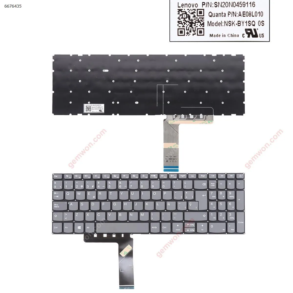 Picture of Lenovo IdeaPad 320-15ABR 320-15IAP 320-15AST 320-15IKB 320-15ISK GRAY win8(Without FRAME)