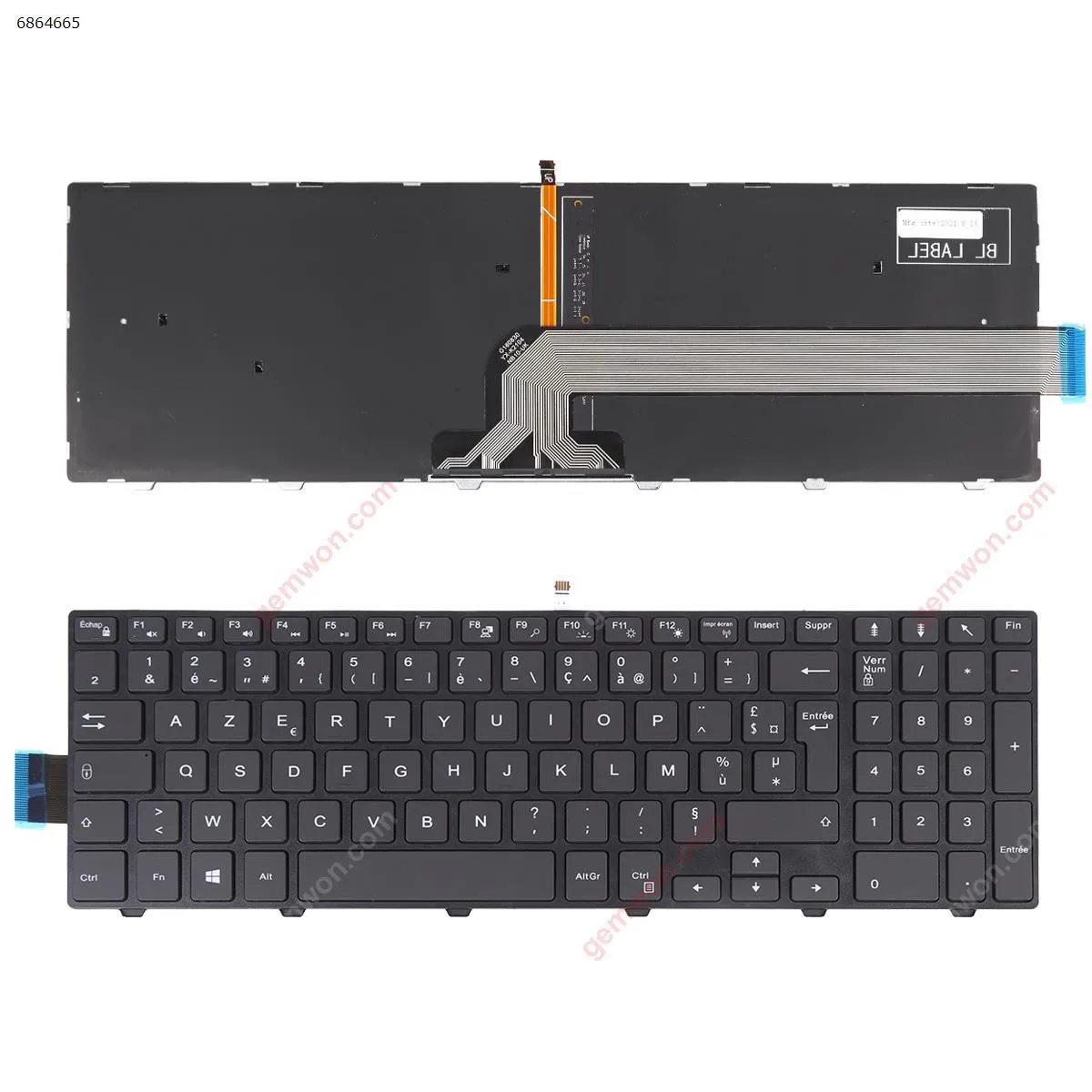 Picture of Dell Inspiron 15-5000 Series 5547 5521 5542 BLACK FRAME BLACK (Backlit，Win8)
