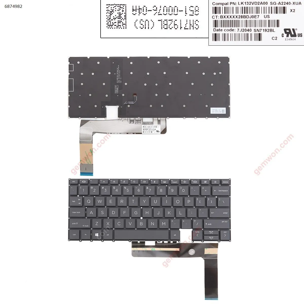 Picture of HP EliteBook X360 1030 G7 G8 BLACK （Backlit Win8）
