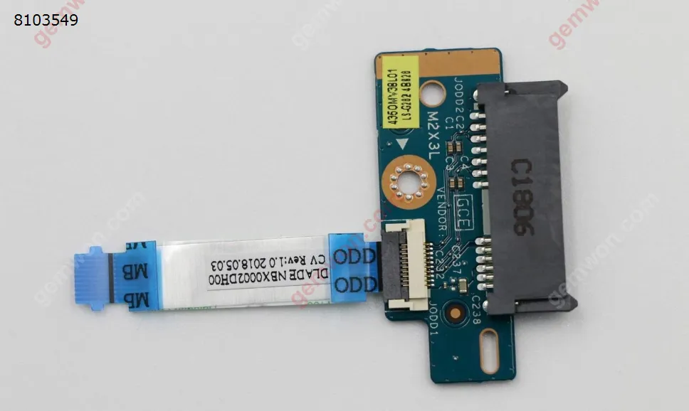 Picture of Lenovo V145-15AST ODD Optical Disk Drive Connector Board with Cable.