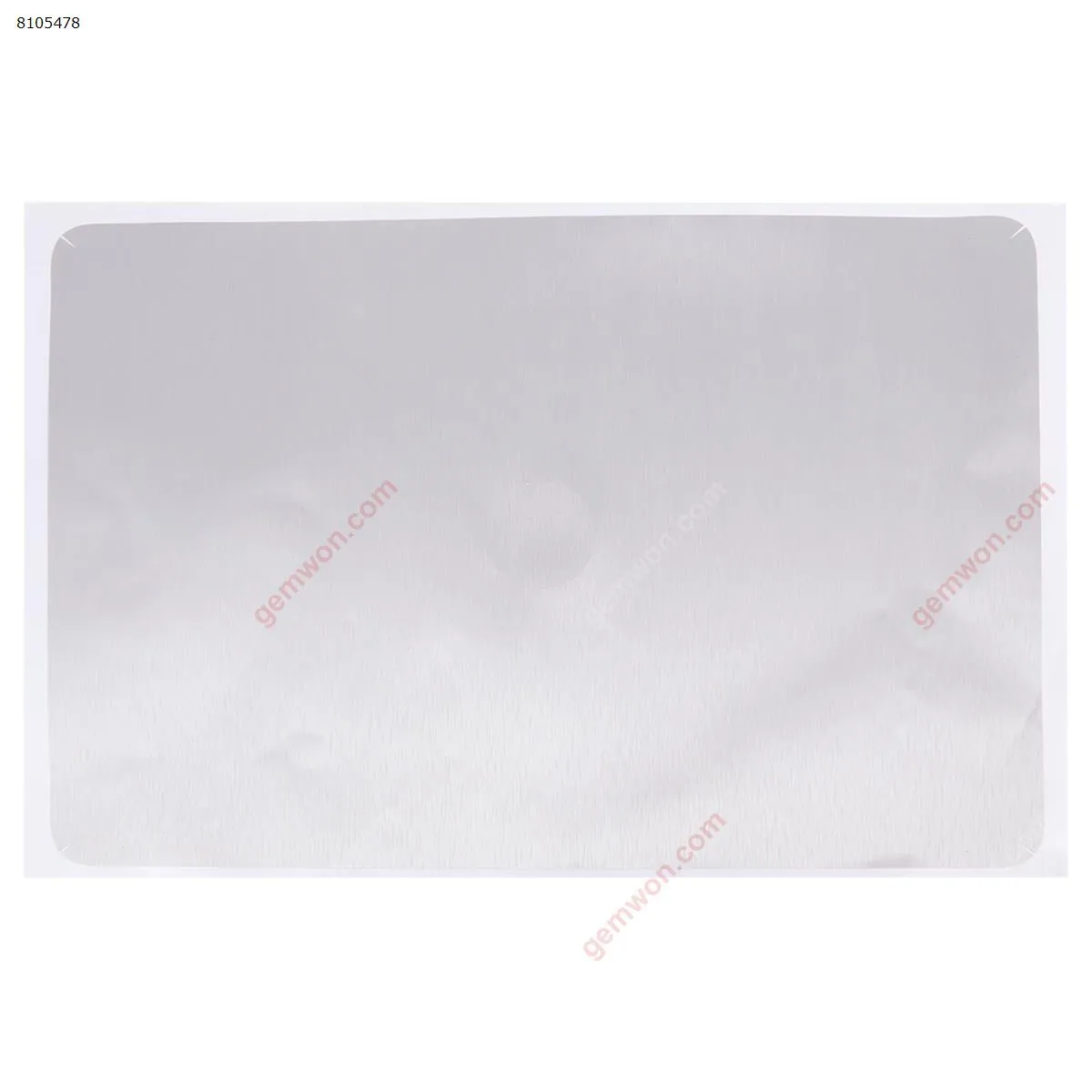 Picture of Polyvinyl chloride (PVC) skin sticker cover for HP EliteBook 850 G3, silver brushed, revealing logo