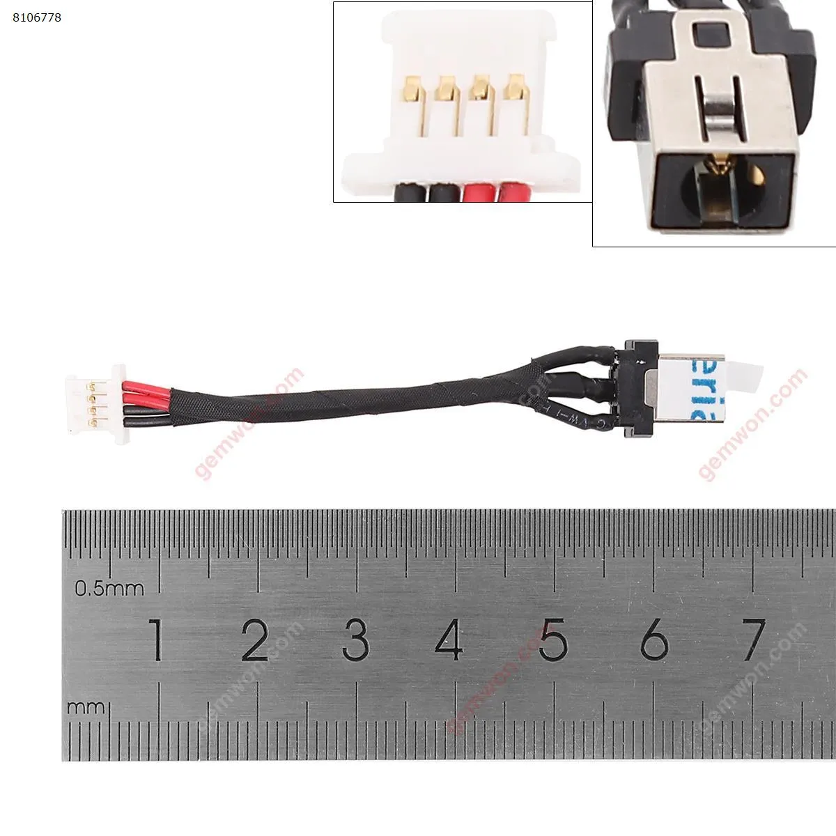 Picture of Lenovo Yoga 520 520-14 520-14IKB 80X8 DC Jack Charging Port Socket Cable Harness 