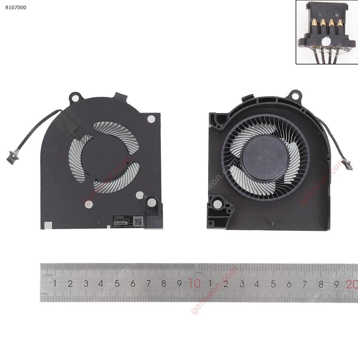 Picture of DELL 2021 G15 5515 cooling fan（For CPU,ORG）.