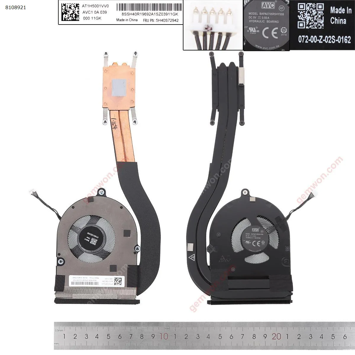 Picture of Lenovo Thinkpad L14  2nd Gen fan，with Heatsink.