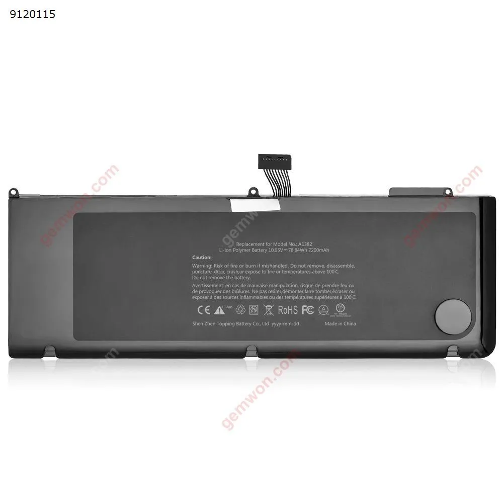 Picture of For Apple laptop battery A1382 MacBook Pro A1286
