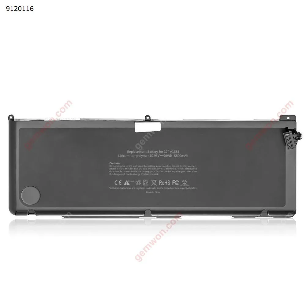 Picture of Suitable for Apple laptop battery A1383 computer MacBook Pro 17 inch A1297