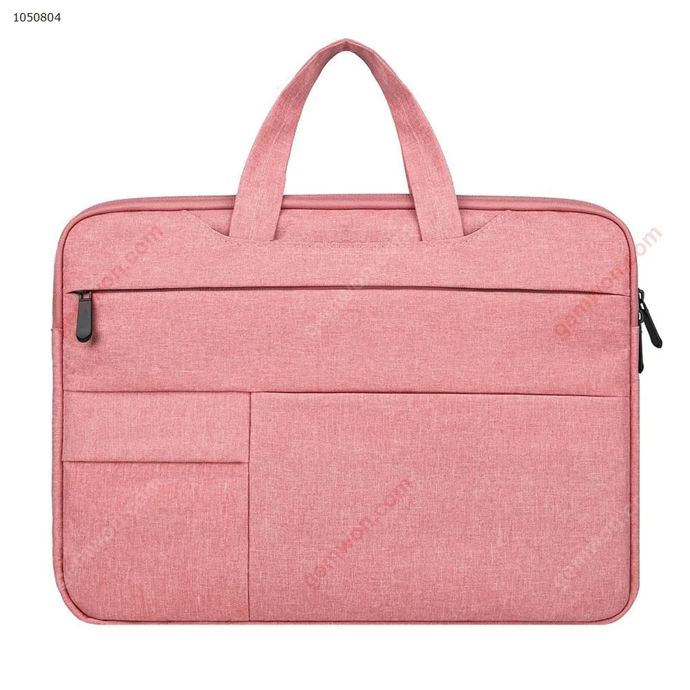 Picture of Laptop bag inner bag multi-function business document protective sleeve Apple Lenovo tablet 15.6 inch pink