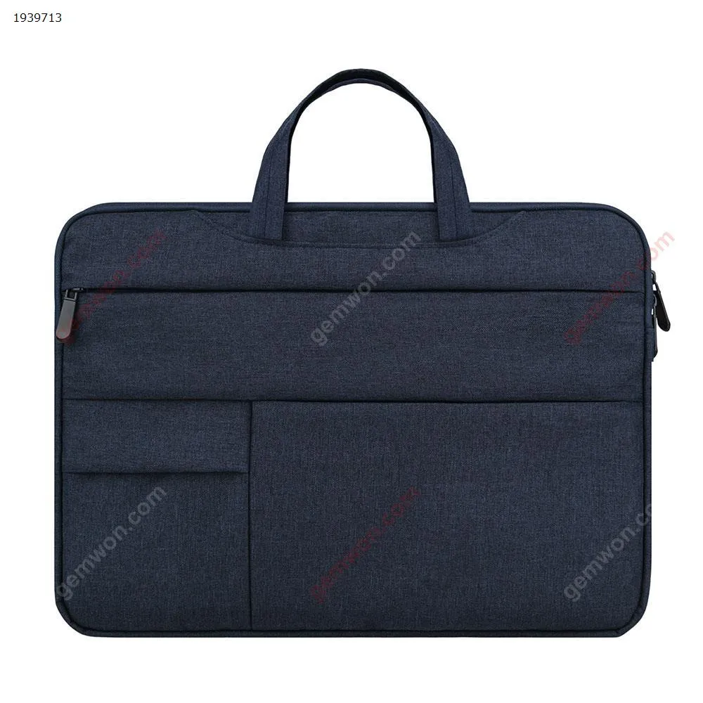 Picture of Laptop bag inner bag multi-functional business document protective sleeve Apple Lenovo tablet 15.6 inch navy blue