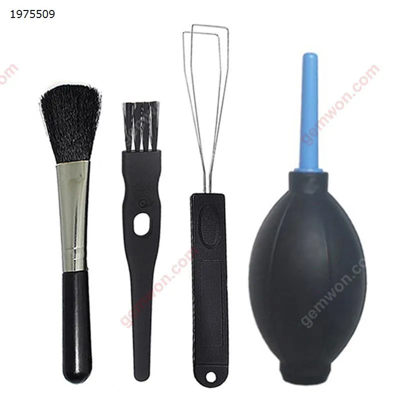 Picture of Cleaning brush Soft and hard bristle brush Keyboard puller Key puller Blowing ball Dust blower Mechanical keyboard cleaning kit