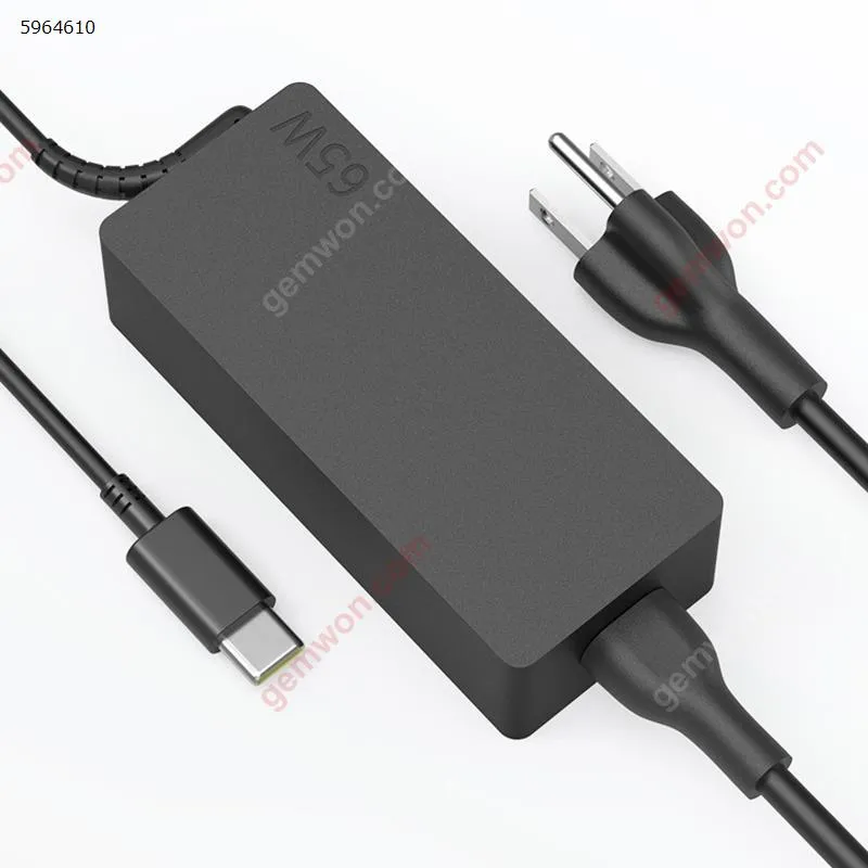 Picture of USB-C fast charging charger for lenovo Yoga ThinkPad computer 65W PD charger US regulations