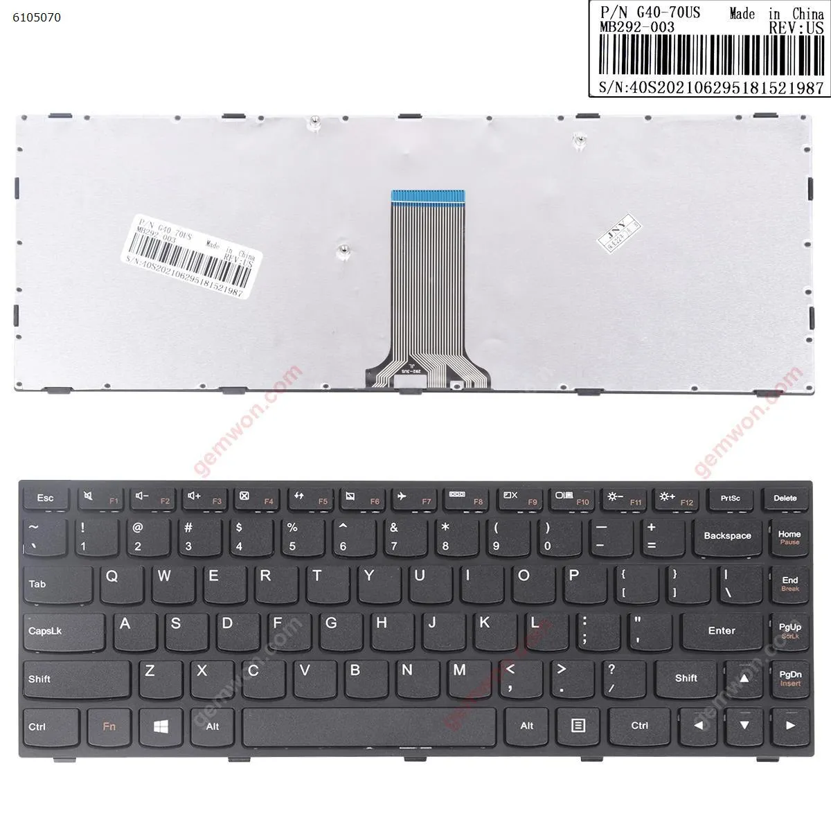 Picture of LENOVO G40-70 Flex 2 14 BLACK FRAME BLACK(OEM) WIN8