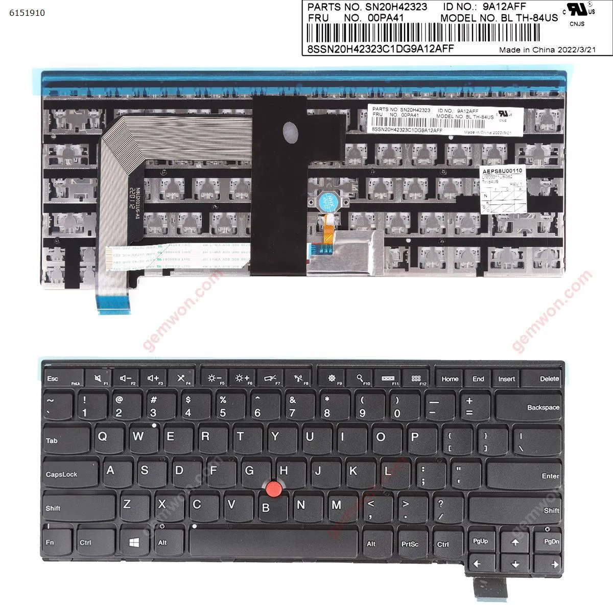 Picture of ThinkPad T460S BLACK FRAME BLACK (with point stick  For Win8)OEM