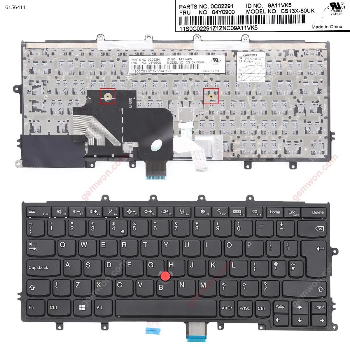 Picture of IBM Thinkpad X240 X240S X250 X260  BLACK FRAME BLACK(For Win8,With Point Compatible with X270)
