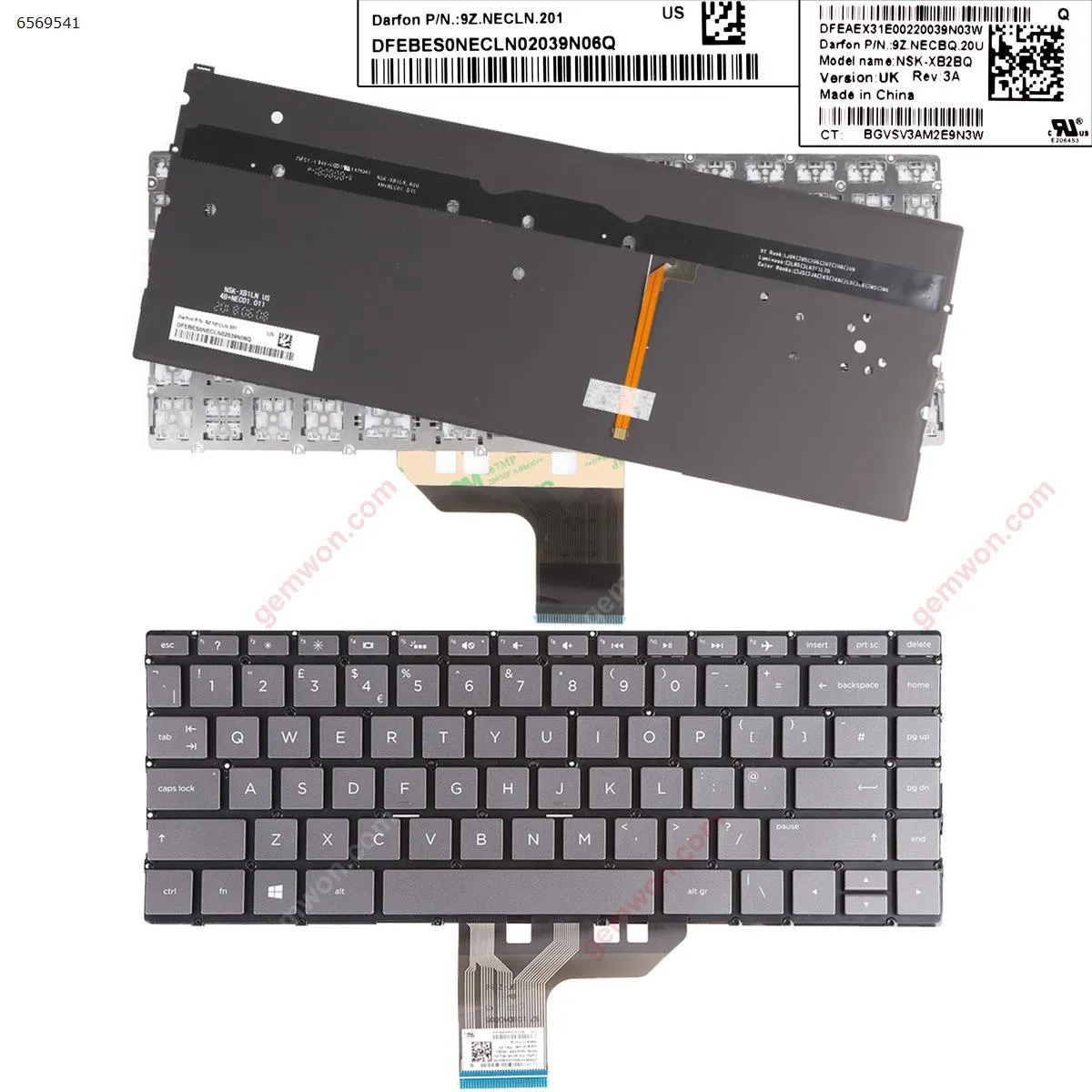 Picture of HP Spectre x360 13-W010CA 13-W013DX 13-W020CA 13-W023DX  (Backlit,Without FRAME,WIN8) 
