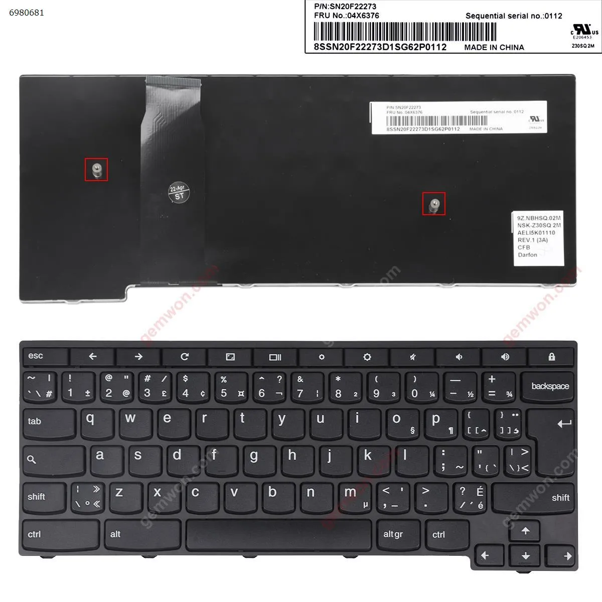 Picture of Lenovo Yoga 11e Thinkpad 11e BLACK 04X6376 