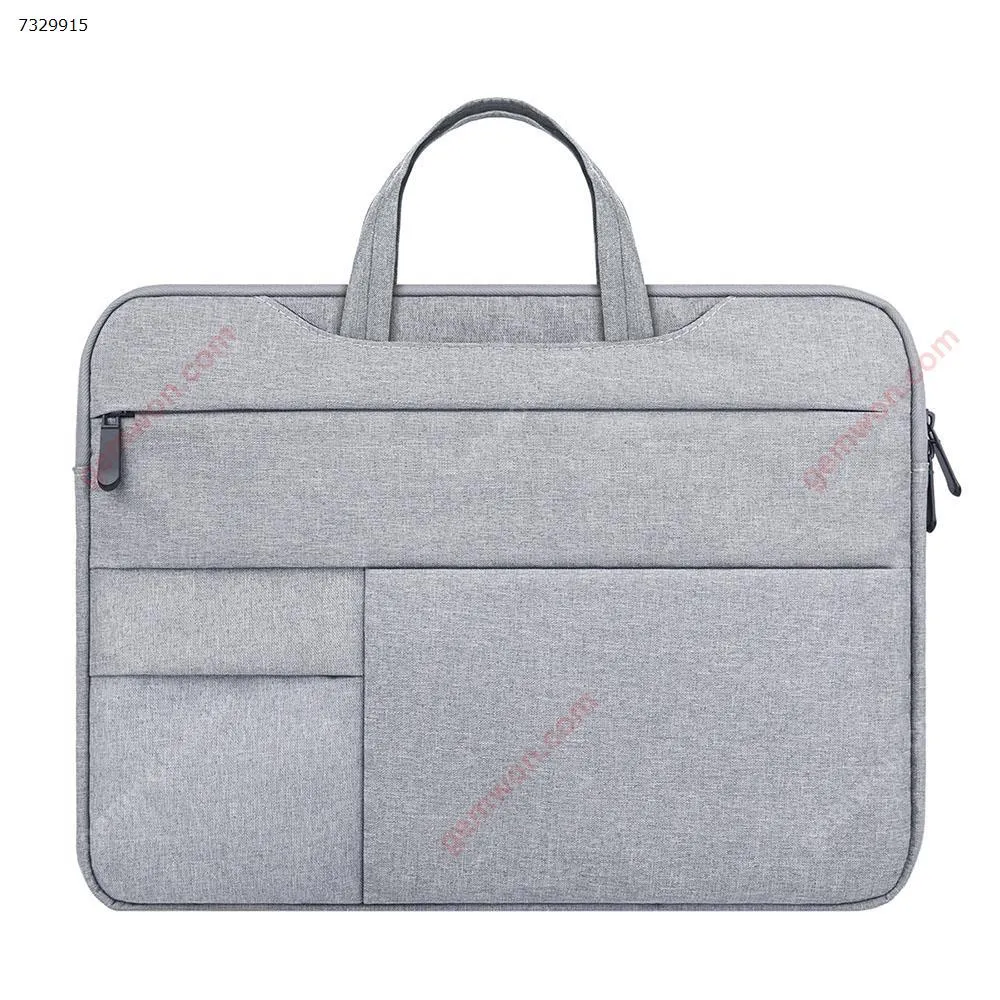 Picture of Laptop bag inner bag multi-function business document protective sleeve Apple Lenovo tablet 15.6 inch gray
