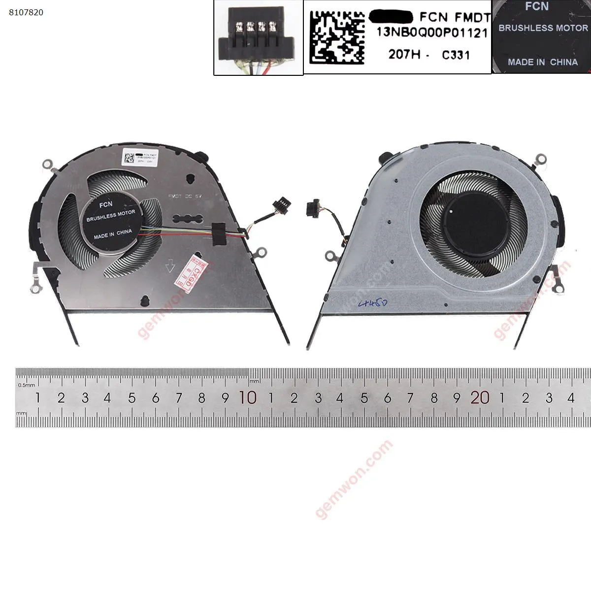 Picture of Laptop fan for ASUS V4050F M4050I X421FL/FA M433L A413 S14 S433 NS85C45-19J09 dc5v 0.5a（ORG）