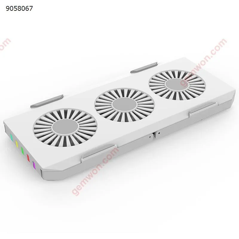 Picture of Laptop Radiator RGB Lighting Laptop Stand Cooling Portable White