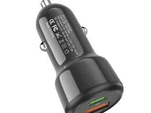 Picture of Car Charger PD20W Car Charger QC3.0+PD20W Charging Head Dual Port Fast Charge Car Charger USB A+Type-C Black