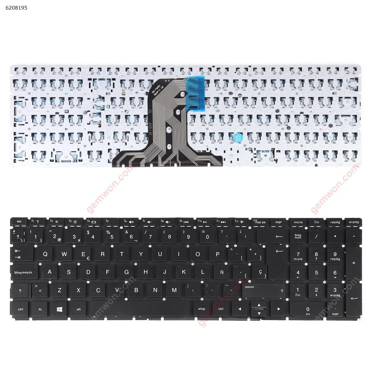 Picture of HP Pavilion 15-AC 15-AF 250 G4 255 G4 BLACK (Without FRAME,Without Foil,Win8)OEM