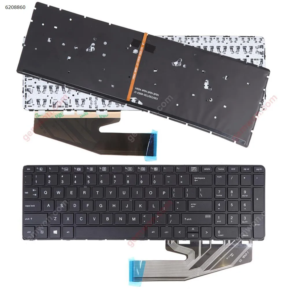 Picture of HP ProBook 450 G3 455 G3 470 G3 BLACK FRAME BLACK(Backlit For Win8)