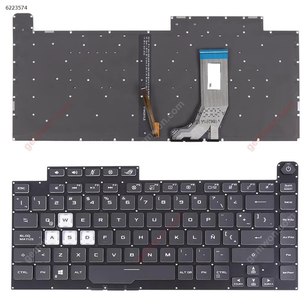 Picture of ASUS ROG Strix Scar III G512 L 3 PLUS G531 S5D G531GT G531G g531gu g531gd BLACK (Full Colorful Backlit,WIN8)