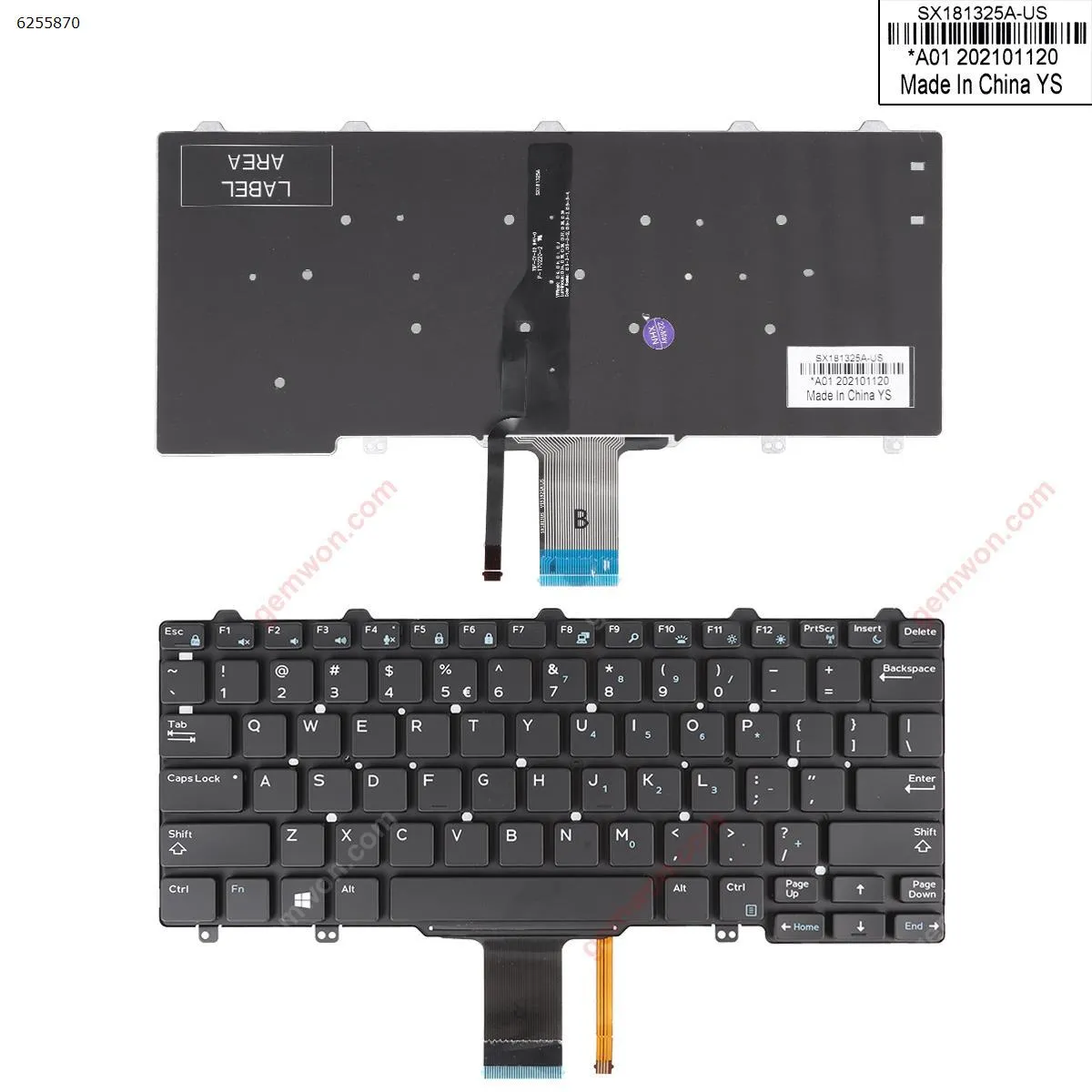 Picture of DELL Latitude  E7250  BLACK  (Backlit,For Win8)