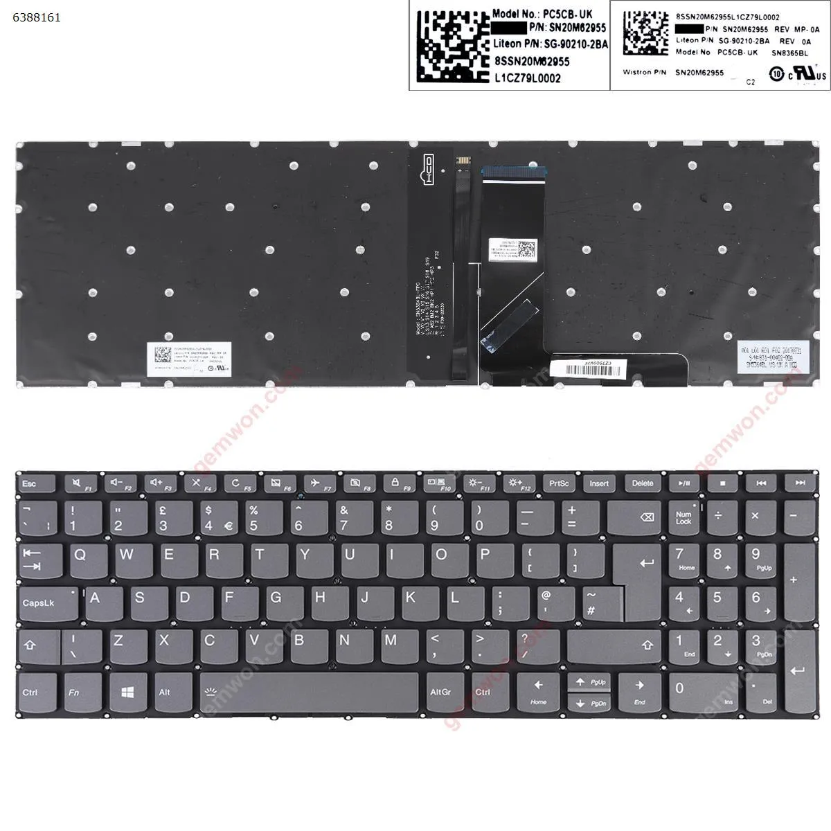 Picture of Lenovo IdeaPad 330-15IKB GRAY win8(Backlit Without FRAME) 