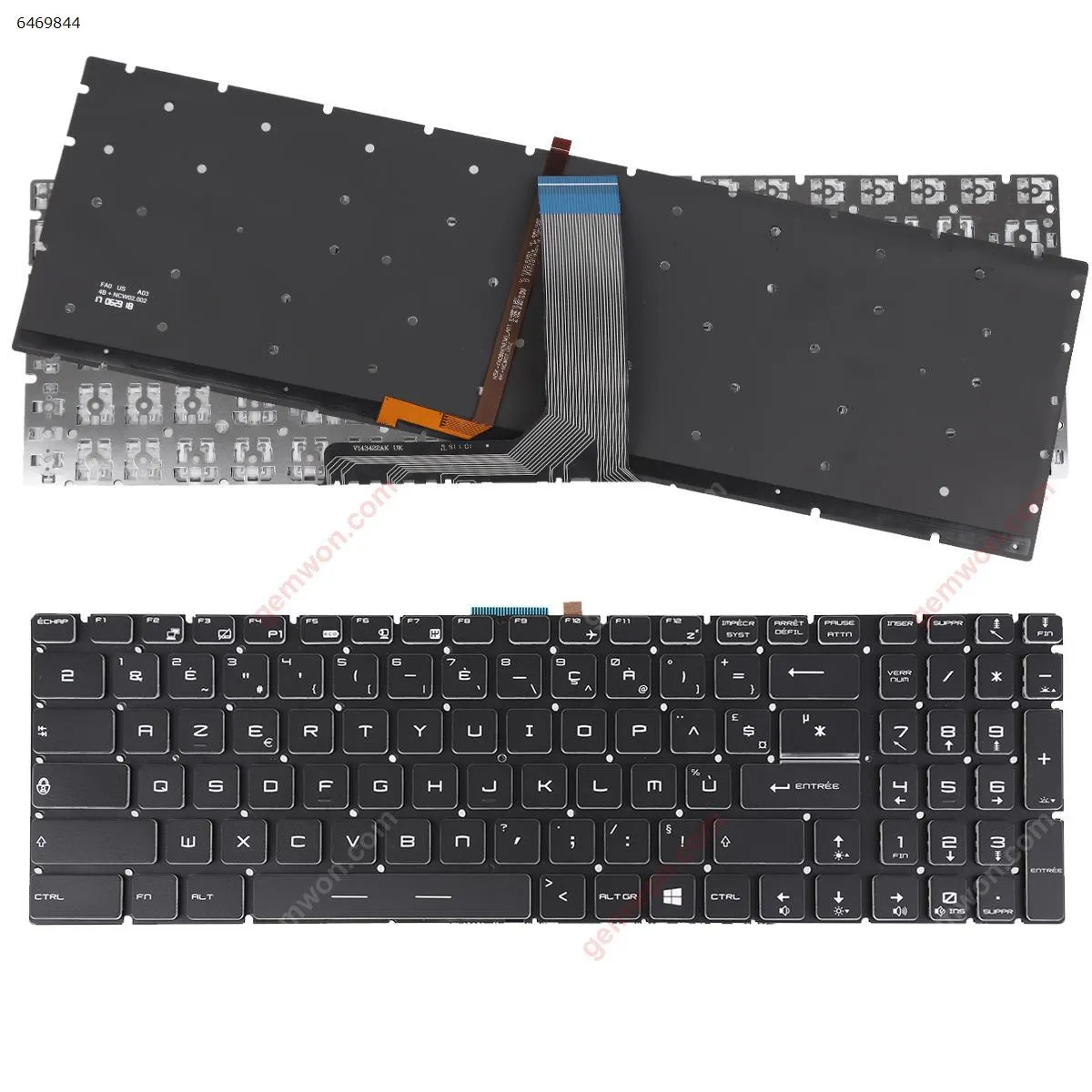 Picture of MSI GT72 GS60 GS70 WS60 GE72 GE62 BLACK (Full Colorful Backlit,Without FRAME,WIN8)