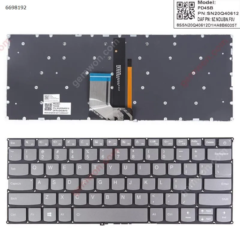 Picture of LENOVO V720-14 V720-14IKB V720-14-ISE 7000-13 Gray Backlit Win8
