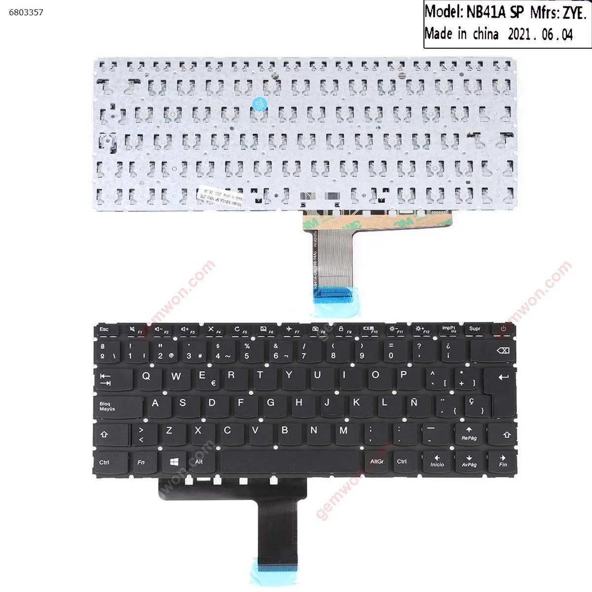 Picture of LENOVO Ideapad 110-14IBR BLACK win8 (Without FRAME，Without foil) 