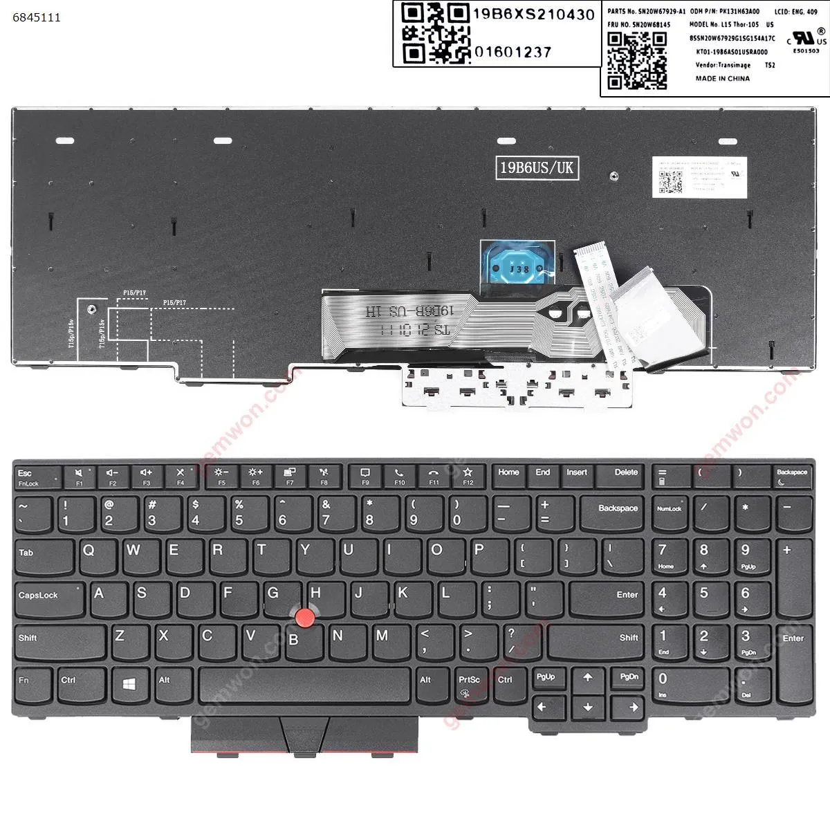 Picture of Lenovo ThinkPad T15g Gen 1/ L15  BLACK（Win8 )