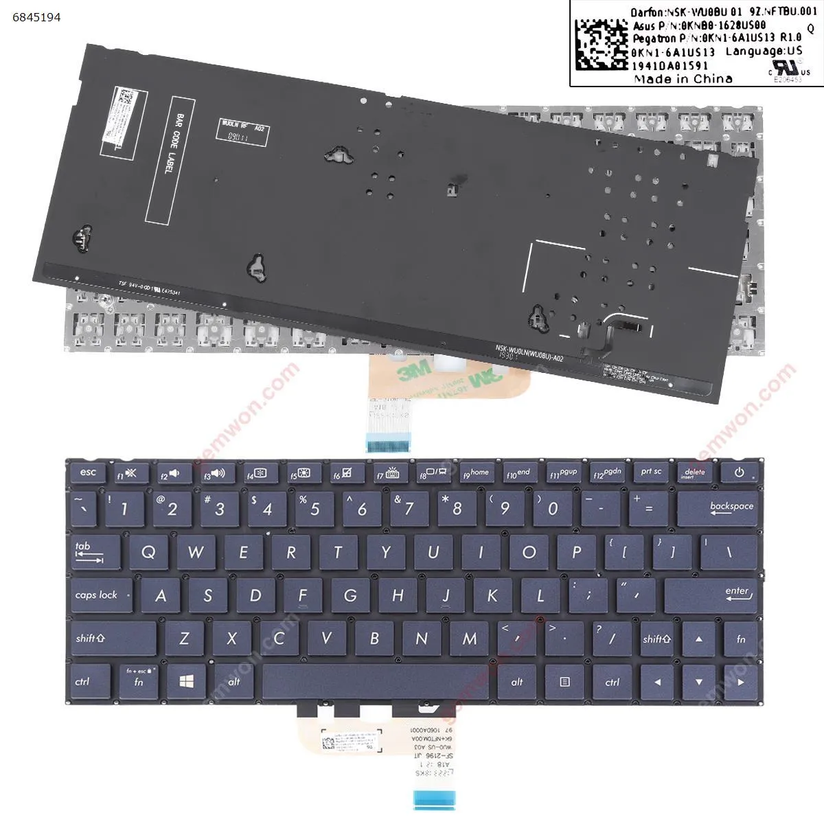 Picture of  ASUS UX333FA UX333FN BLUE （Backlit Win8）