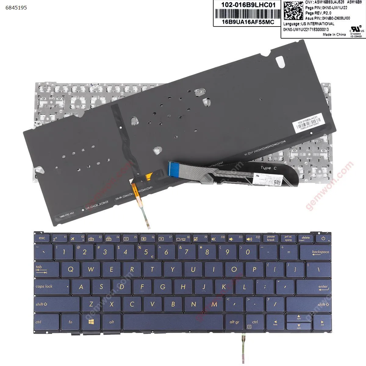Picture of Asus ZenBook UX390U UX390UA UX390UAK BLUE （Backlit Win8）