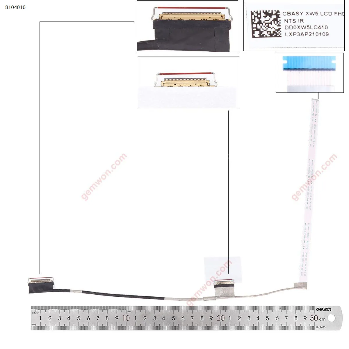 Picture of HP zbook 15 Power g7 xw5 RGB  30Pin.