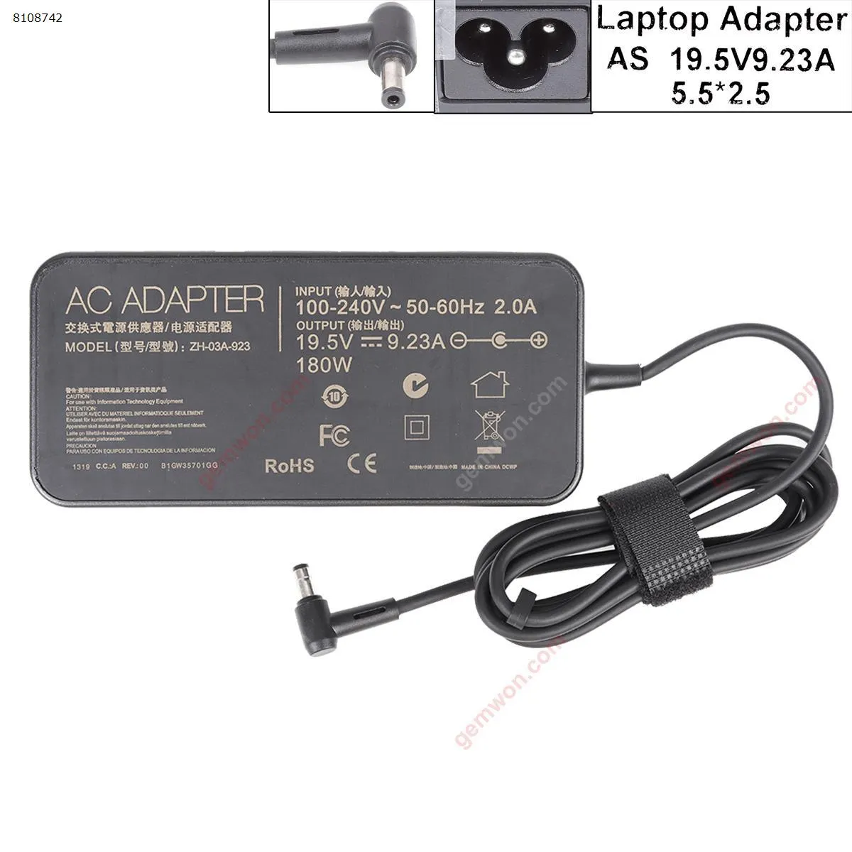 Picture of ASUS 19.5V9.23A 180W Φ5.5*2.5(High Copy)