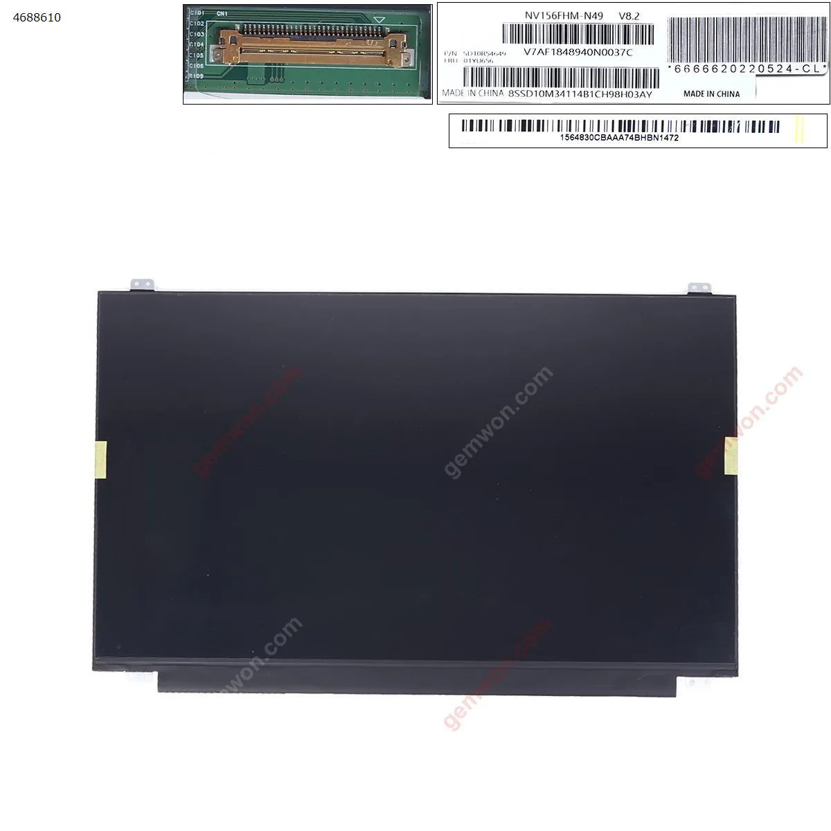 Picture of NV156FHM-N47 B156HAN02.1 HW1A LM156LF5L01 NV156FHM-N49 TV156FHM-NH0 1920×1080 15.6-inch universal LCD screen