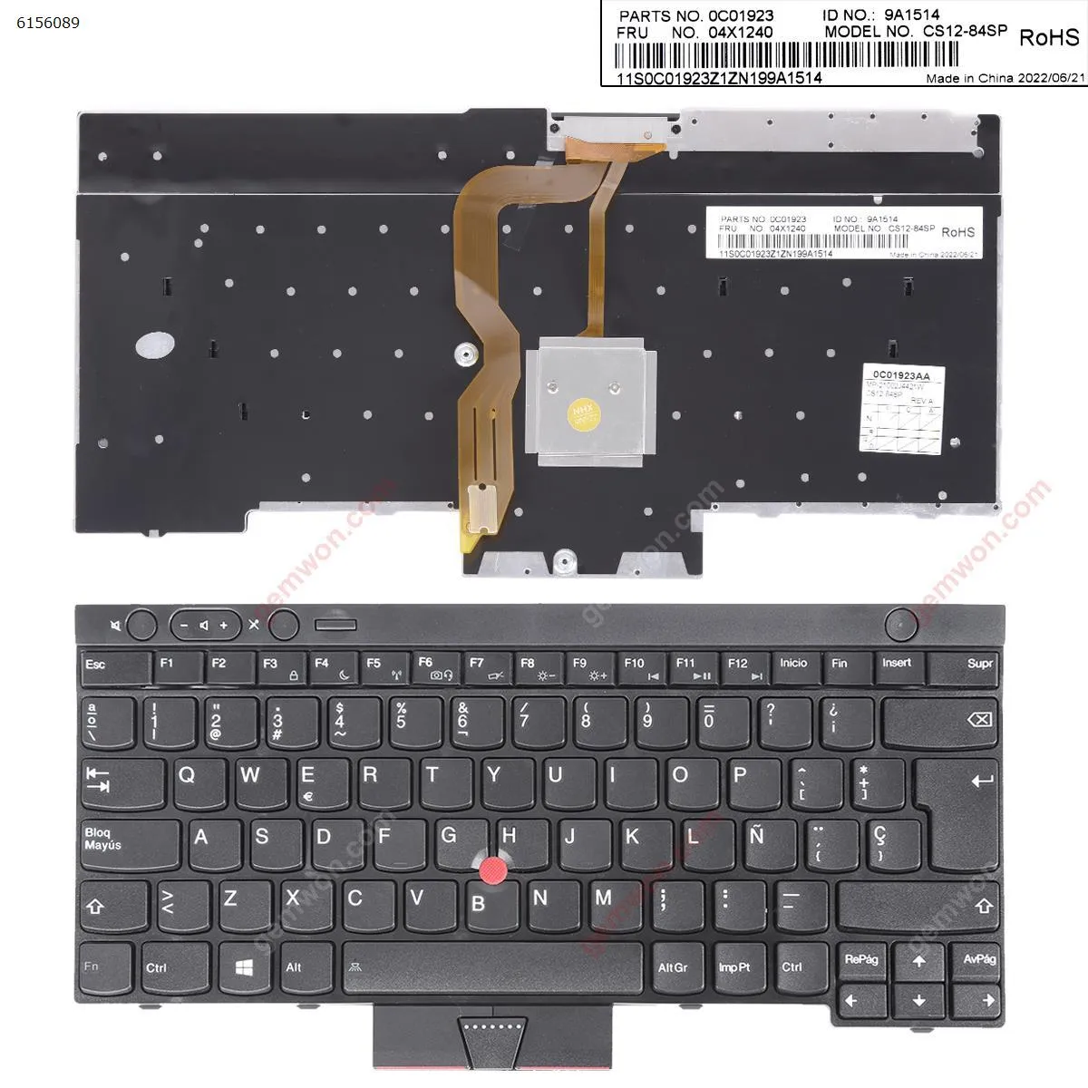 Picture of IBM ThinkPad T430 T530 BLACK (with point stick For Win8) OEM