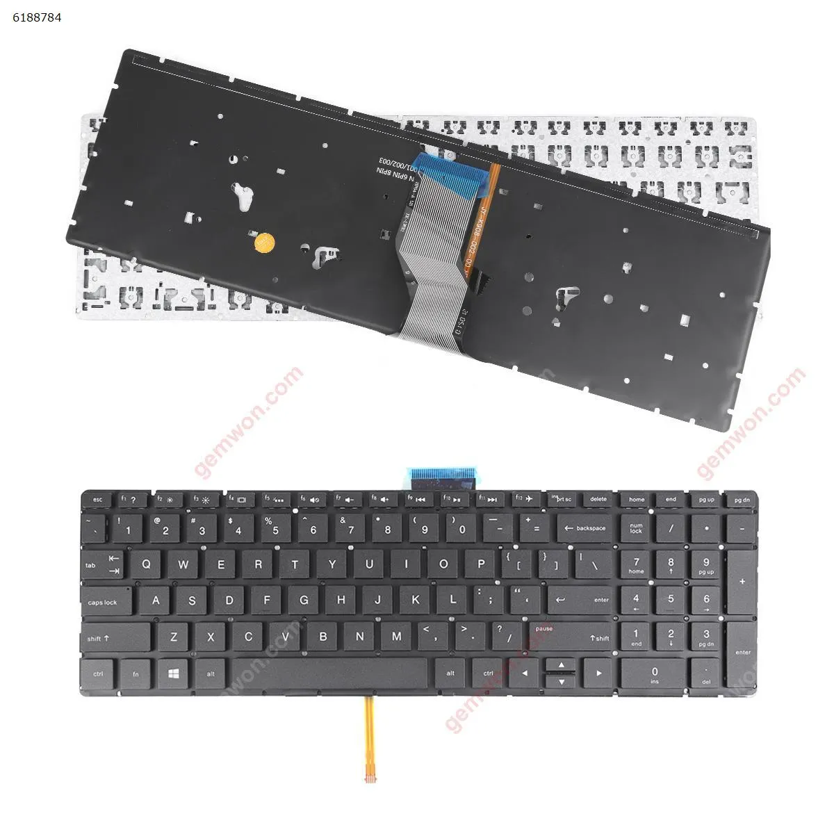 Picture of HP Pavilion Power 15-CB 15-CB000  BLACK (Without FRAME, Backlit)