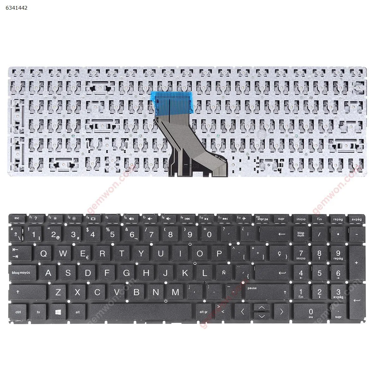 Picture of HP PAVILION 15-CX0012NI 15-CX0012NK 15-CX0012NL BLACK (Without FRAME ,Small Enter）