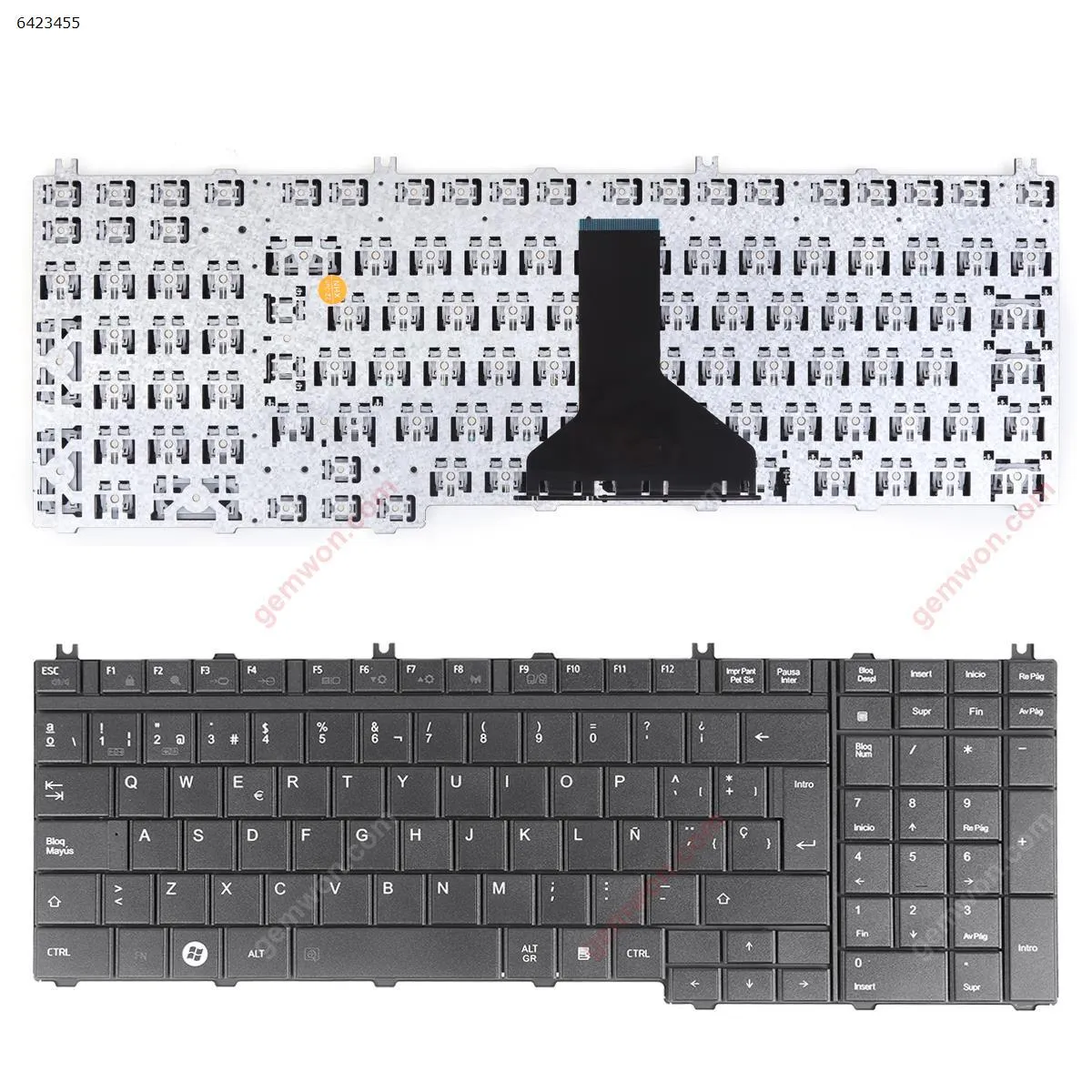 Picture of TOSHIBA Satellite A500 F501 P505 BLACK OEM (Without foil)