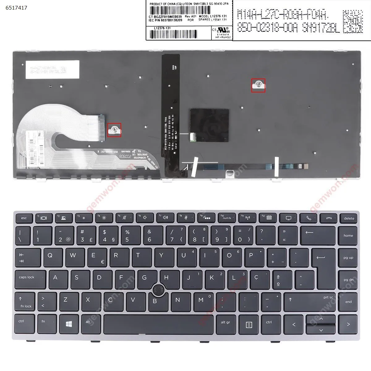 Picture of HP EliteBook 840 G5 GRAY FRAME BLACK (with point ， Backlit,Win8)