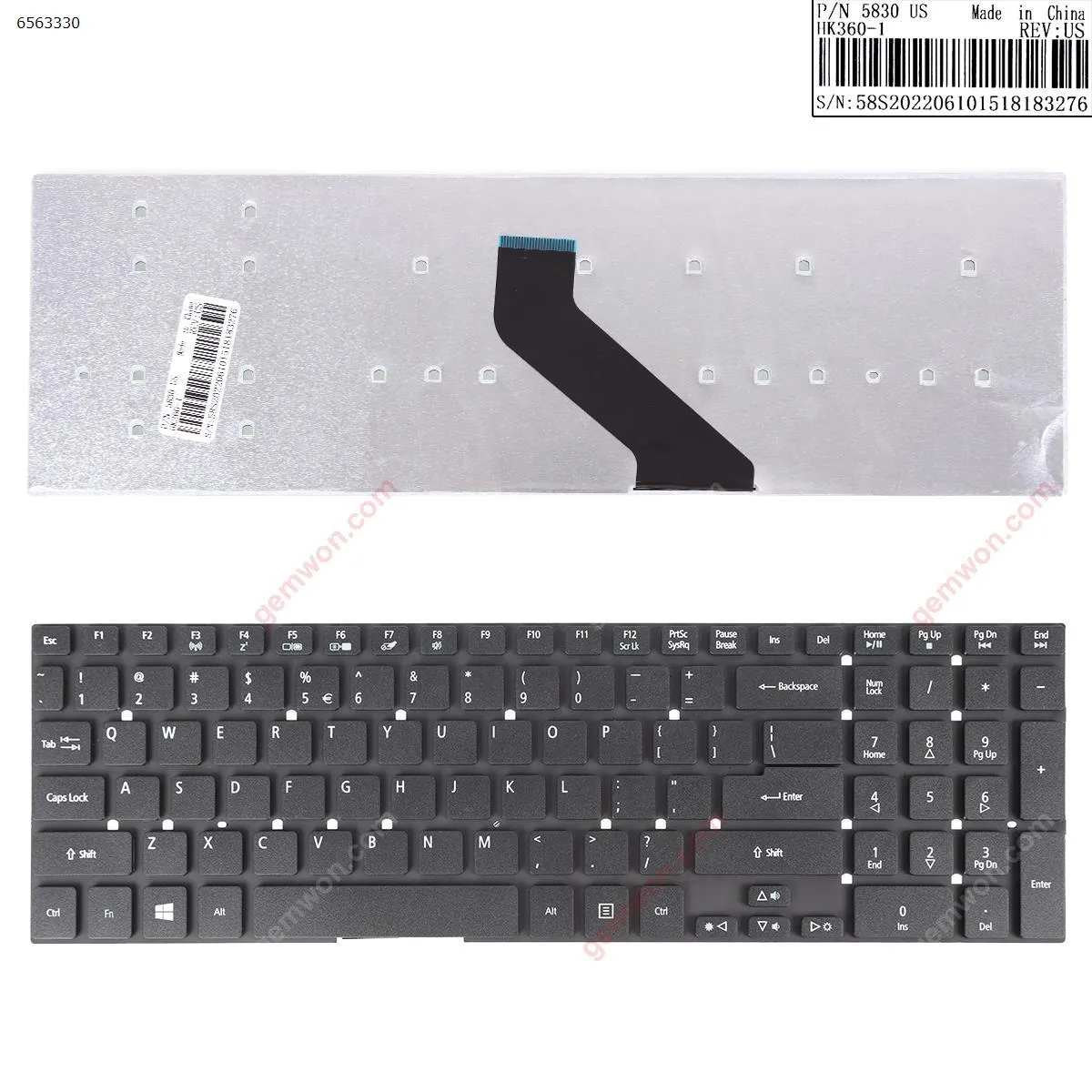 Picture of ACER Aspire 5755G 5830T BLACK(For Win8)